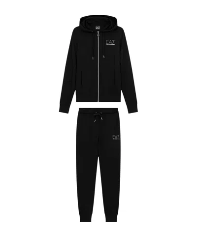 Ea7 Long-sleeve Sportswear Set In Black