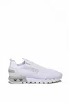 Ea7 Low-profile Sneakers With Knitted Upper In White