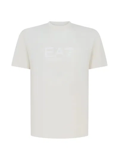 Ea7 Lux Identity Logo-print T-shirt In White