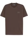 Ea7 Lux Identity T-shirt In Brown