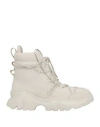 Ea7 Man Ankle Boots Light Grey Size 7.5 Polyester In Gray