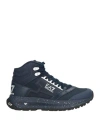 Ea7 Man Ankle Boots Navy Size 9 Polyamide, Polyurethane In Blue
