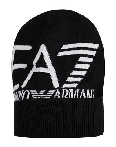 Ea7 Man Hat Black Size M Acrylic