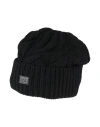 Ea7 Man Hat Black Size M Wool, Polyamide In Black