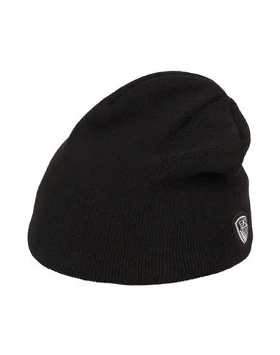 Ea7 Man Hat Black Size M/l Polyester, Acrylic