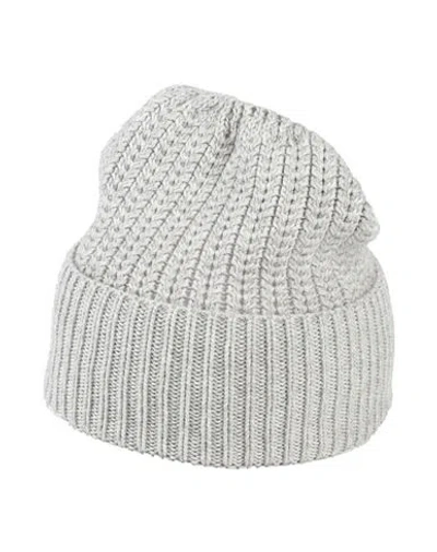 Ea7 Man Hat Grey Size M Cotton, Wool