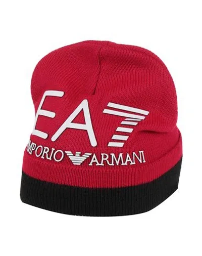 Ea7 Man Hat Red Size M Acrylic In Red