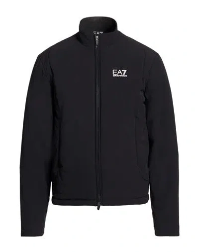 Ea7 Man Jacket Black Size Xl Polyamide, Elastane