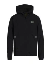 Ea7 Man Jacket Black Size Xxl Polyester, Elastomultiester In Black