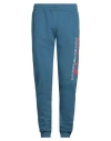 Ea7 Man Pants Azure Size Xxl Cotton, Polyester In Blue