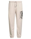 Ea7 Man Pants Beige Size 3xl Cotton, Elastane In Neutral