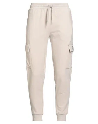 Ea7 Man Pants Beige Size 3xl Cotton, Polyester, Elastane In Neutral