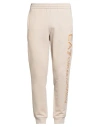 Ea7 Man Pants Beige Size Xl Cotton, Polyester In Animal Print