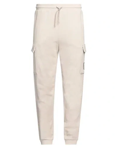 Ea7 Man Pants Beige Size 3xl Cotton, Polyester, Elastane