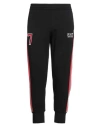 Ea7 Man Pants Black Size 3xl Cotton, Polyester In Black