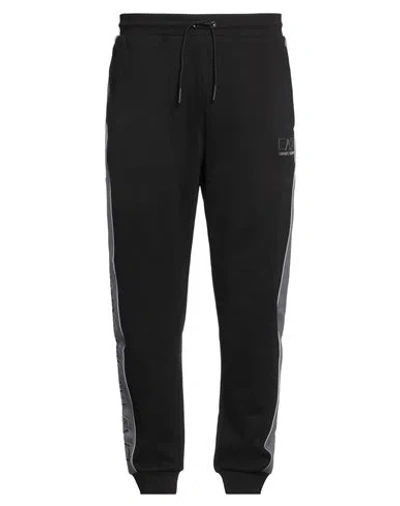 Ea7 Man Pants Black Size 3xl Cotton, Polyester, Elastane