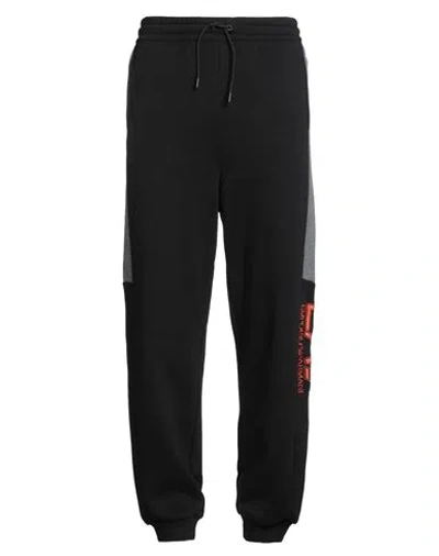 EA7 EA7 MAN PANTS BLACK SIZE M COTTON, ELASTANE