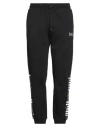 Ea7 Man Pants Black Size Xl Cotton, Elastane In Black