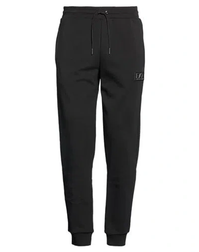 Ea7 Man Pants Black Size Xl Polyester, Cotton
