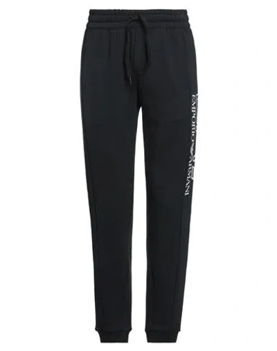 Ea7 Man Pants Black Size Xs Cotton In Black