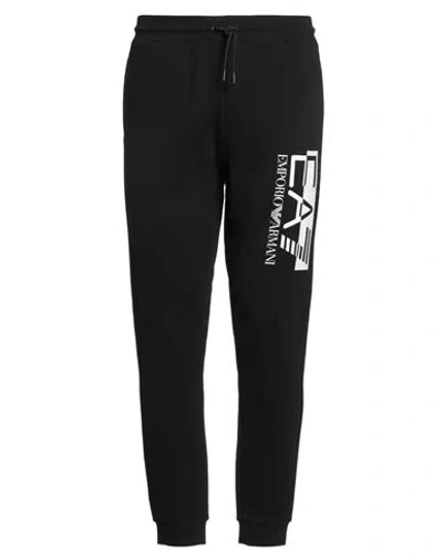 Ea7 Man Pants Black Size Xxl Cotton, Polyester