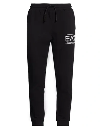 Ea7 Man Pants Black Size Xxl Cotton, Polyester