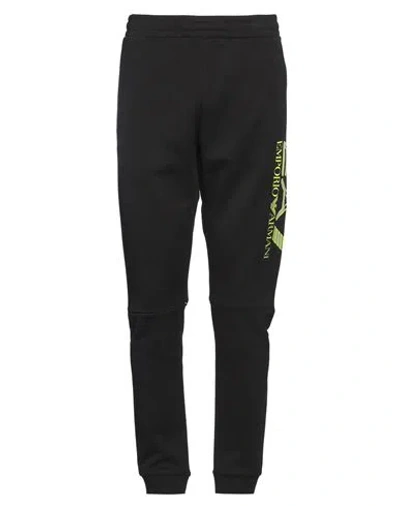 Ea7 Man Pants Black Size Xl Cotton, Polyester