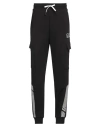 Ea7 Man Pants Black Size Xl Cotton, Polyester, Elastane In Black