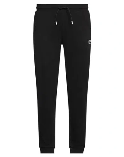 Ea7 Man Pants Black Size Xxl Cotton, Polyester, Elastane