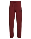 Ea7 Man Pants Brick Size Xs Polyester, Viscose, Elastane In Red