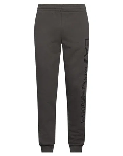 Ea7 Man Pants Charcoal Size Xxl Cotton, Polyester In Grey