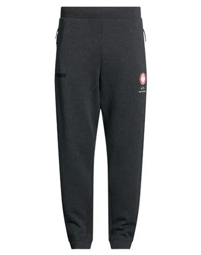 Ea7 Man Pants Charcoal Size Xxl Cotton, Polyester In Gray