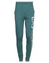 Ea7 Man Pants Deep Teal Size Xs Cotton In Green