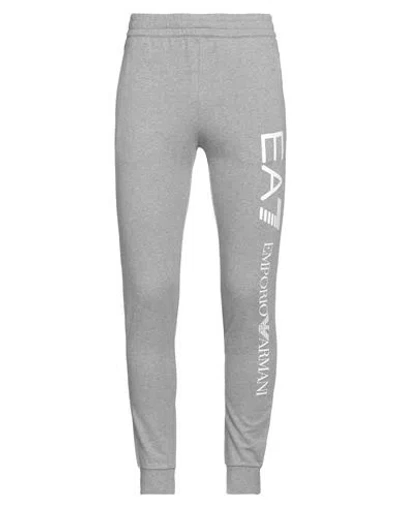 Ea7 Man Pants Grey Size 3xl Cotton