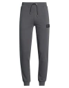 Ea7 Man Pants Grey Size L Polyester, Cotton In Gray