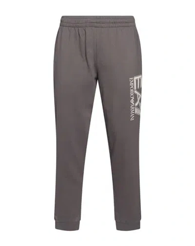 Ea7 Man Pants Grey Size Xl Cotton In Gray
