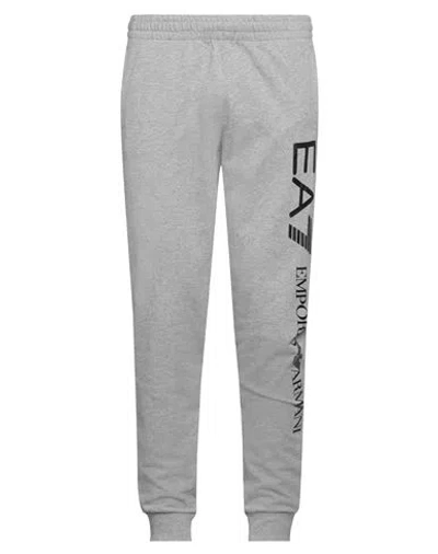 Ea7 Man Pants Grey Size Xxl Cotton