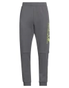 Ea7 Man Pants Grey Size Xxl Cotton, Polyester
