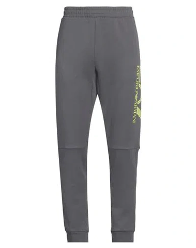 Ea7 Man Pants Grey Size Xxl Cotton, Polyester