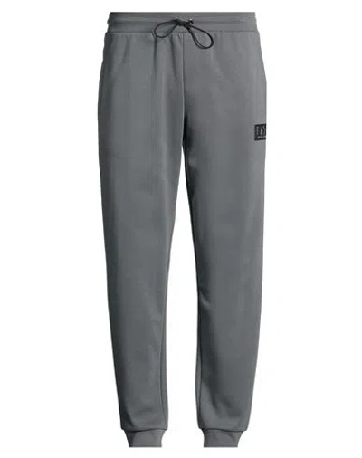Ea7 Man Pants Grey Size Xxl Polyester, Cotton In Gray