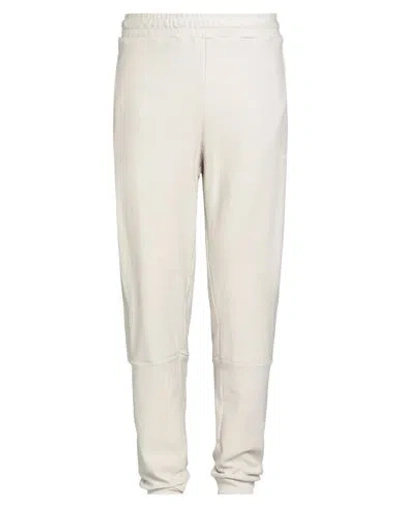 Ea7 Man Pants Ivory Size L Cotton In White