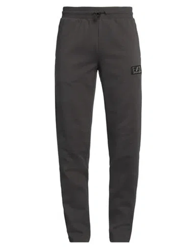 Ea7 Man Pants Lead Size Xxl Cotton, Polyester, Elastane In Grey
