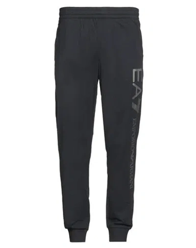 Ea7 Man Pants Midnight Blue Size 3xl Cotton In Black