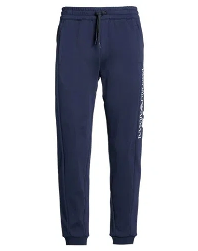 Ea7 Man Pants Midnight Blue Size Xxl Cotton