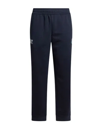Ea7 Man Pants Midnight Blue Size Xxxl Polyester, Cotton