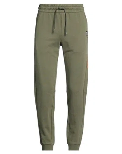 Ea7 Man Pants Military Green Size 3xl Cotton