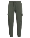 Ea7 Man Pants Military Green Size 3xl Cotton, Polyester, Elastane In Green