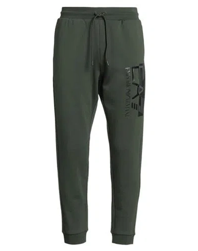 Ea7 Man Pants Military Green Size Xxl Cotton, Polyester, Elastane