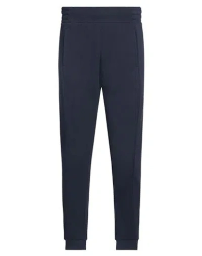 Ea7 Man Pants Navy Size Xs Cotton, Polyester In Navy Blue
