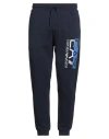 Ea7 Man Pants Navy Size 3xl Cotton, Polyester, Elastane In Blue